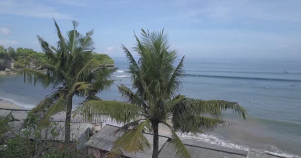 Widok z powietrza na plażę Balangan, Bali, Indonezja — Wideo stockowe