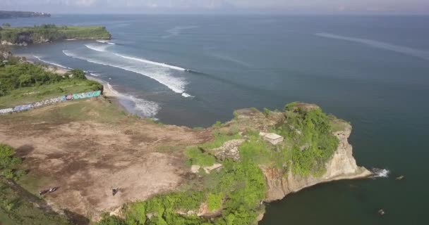Flygfoto över Balangan stranden — Stockvideo