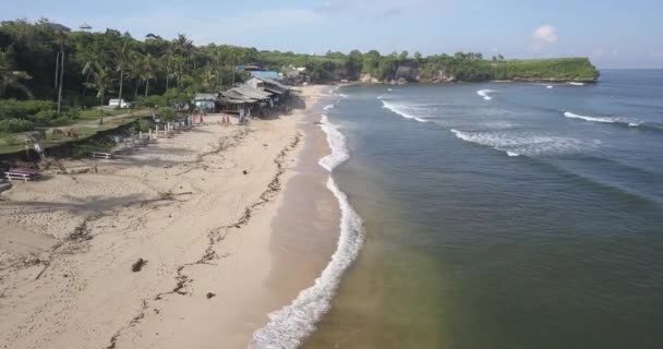 Vista aérea da praia de Balangan — Vídeo de Stock