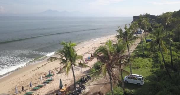 巴兰甘海滩的空中景观 — 图库视频影像