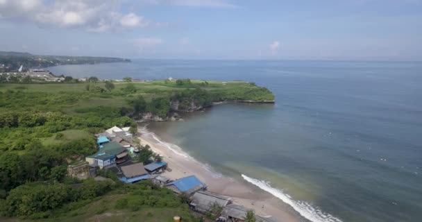 Αεροφωτογραφία της παραλίας Balangan — Αρχείο Βίντεο