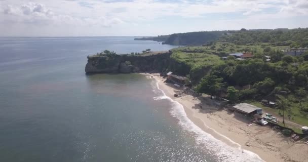 Luchtfoto van Balangan strand — Stockvideo