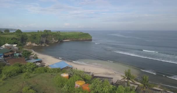 Vue aérienne de la plage de Balangan 