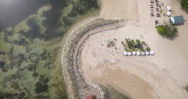 Vista aérea de la playa de Nusa Dua — Vídeo de stock