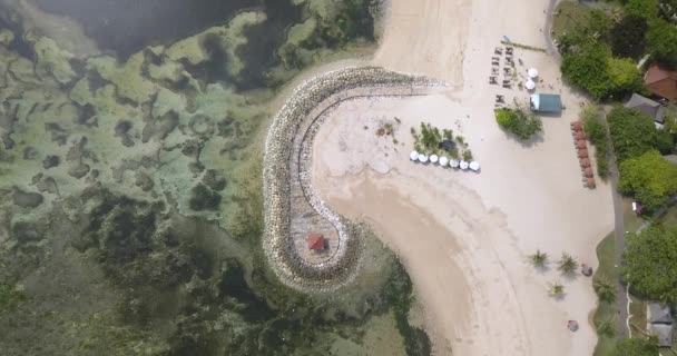 Вид на пляж Нуса Дуа — стоковое видео