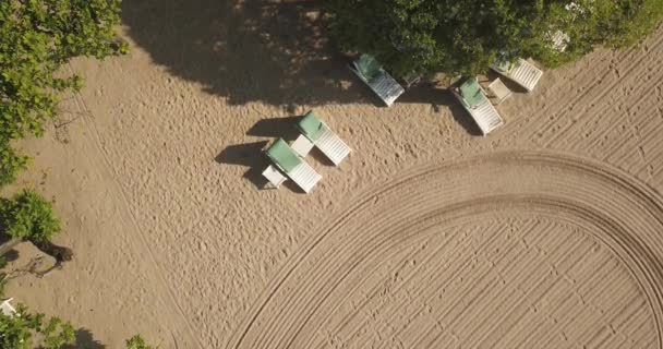 Luchtfoto van het strand van Nusa Dua — Stockvideo