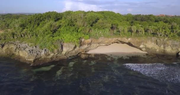 Erial view of Nusa Dua beach — Stock Video