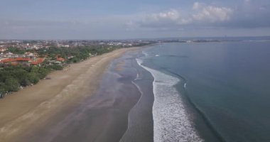 Kuta plajının hava manzarası