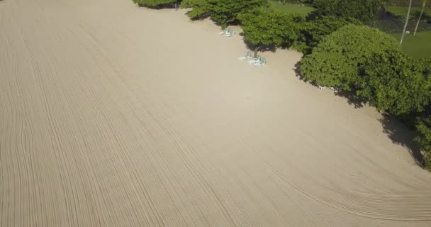 Letecký pohled na pláž Nusa Dua — Stock video