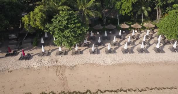 Vista aérea da praia de Nusa Dua — Vídeo de Stock