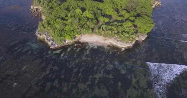 Erial kilátás Nusa Dua strand — Stock videók