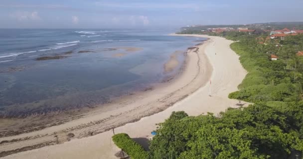 Veduta aerea della spiaggia di Nusa Dua — Video Stock