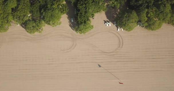 Luftaufnahme vom Strand von Nusa Dua — Stockvideo