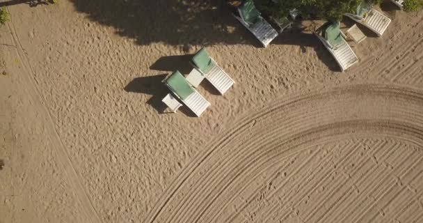 Luchtfoto van het strand van Nusa Dua — Stockvideo