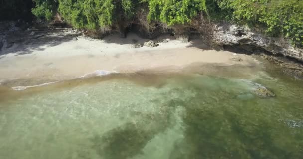 Vista aérea de la playa tropical — Vídeo de stock