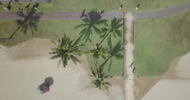 Vista aérea da praia de Nusa Dua — Vídeo de Stock