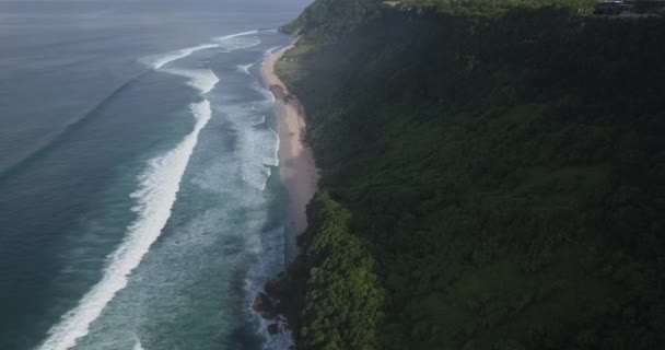 Légi kilátás Nyang Nyang strand — Stock videók