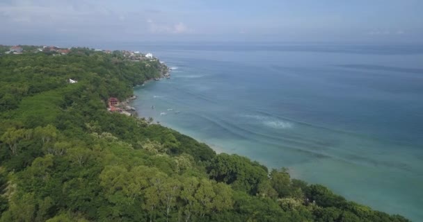 Vue aérienne de la plage de Thomas, Padang Padang 