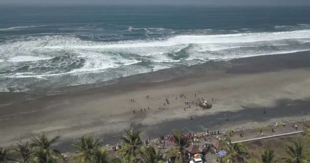 Veduta aerea della cerimonia balinese — Video Stock