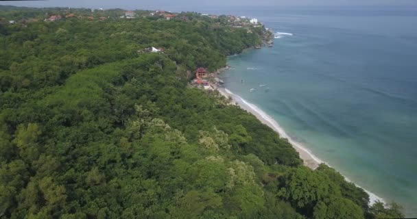 Vue aérienne de la plage de Thomas, Padang Padang 