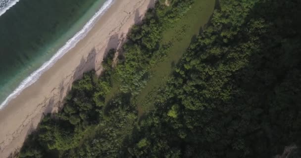 Vista aérea de la playa Nyang Nyang — Vídeos de Stock