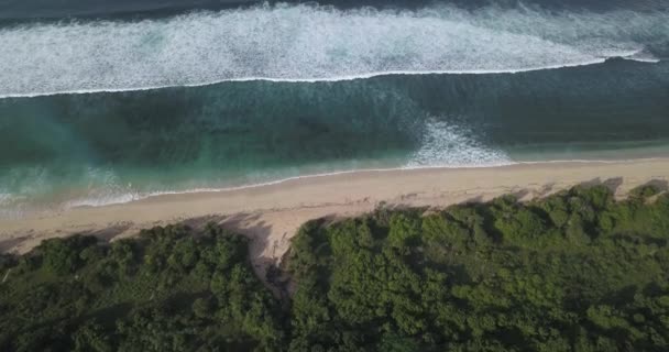 Vista aérea da praia Nyang Nyang — Vídeo de Stock