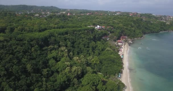 Vue aérienne de la plage de Thomas, Padang Padang 