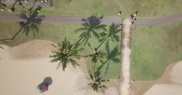 Vista aérea de la playa de Nusa Dua — Vídeo de stock