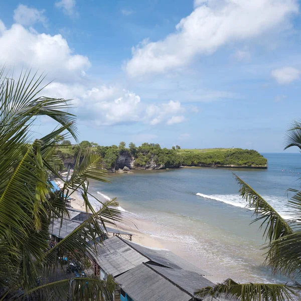 Vue aérienne de la plage de Balangan — Photo