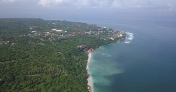 Vue aérienne de la plage de Thomas, Padang Padang 