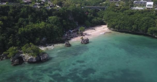 Vue aérienne de la plage de Padang Padang — Video