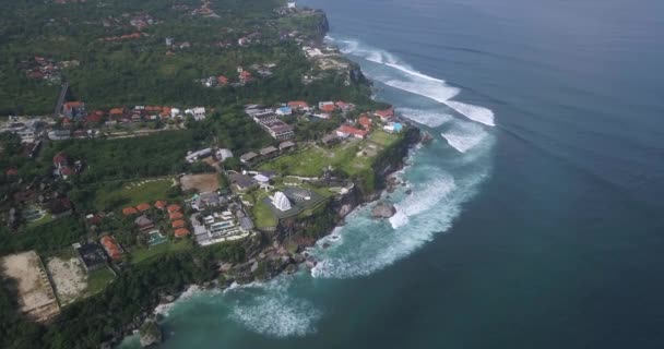 Vue aérienne de la plage d'Uluwatu 