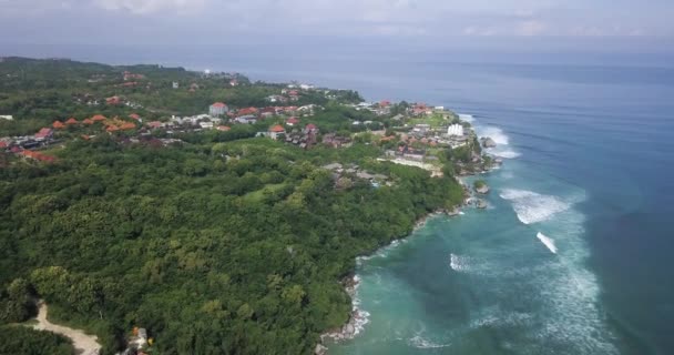 Veduta aerea della spiaggia di Thomas, Padang Padang — Video Stock