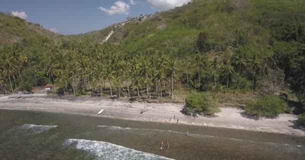 Nusa Penida adasının havadan görünüşü — Stok video