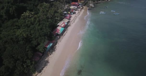 Veduta aerea della spiaggia di Thomas — Video Stock