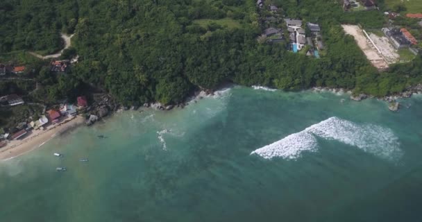 Вид с воздуха на пляж Thomas — стоковое видео