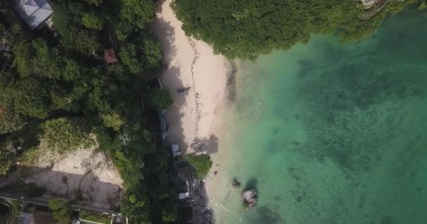 Vista aérea de la playa de Padang Padang — Vídeo de stock