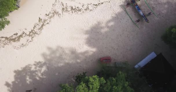 Vista aérea de la playa de Padang Padang — Vídeos de Stock