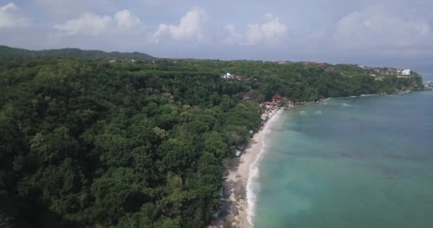 Widok z lotu ptaka plaży Thomas — Wideo stockowe