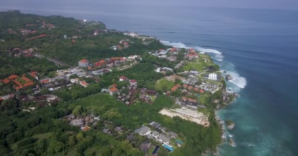 Vue aérienne de la plage d'Uluwatu 