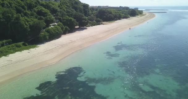 Vista aérea da praia Nyang Nyang — Vídeo de Stock