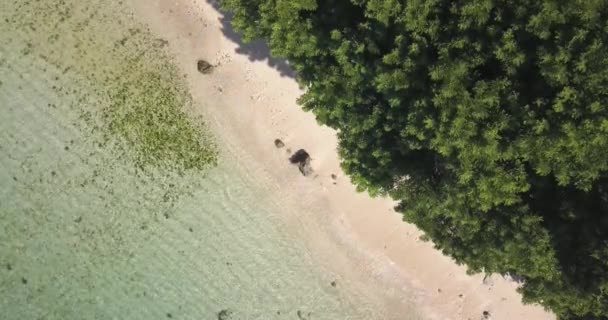 Légi kilátás Nyang Nyang strand — Stock videók