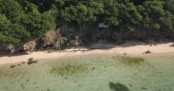 Nyang Nyang plajının havadan görünüşü — Stok video