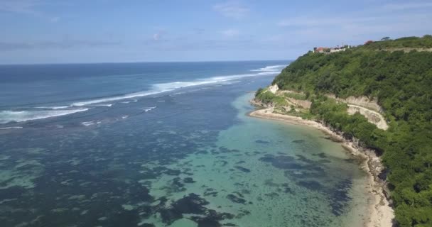 Aerial view of Nyang Nyang beach — Stock Video