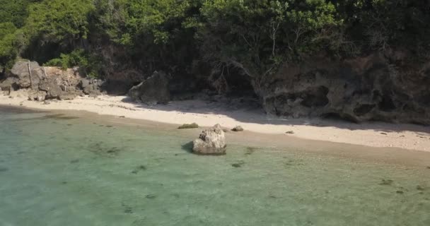 Pemandangan udara pantai Nyang Nyang — Stok Video