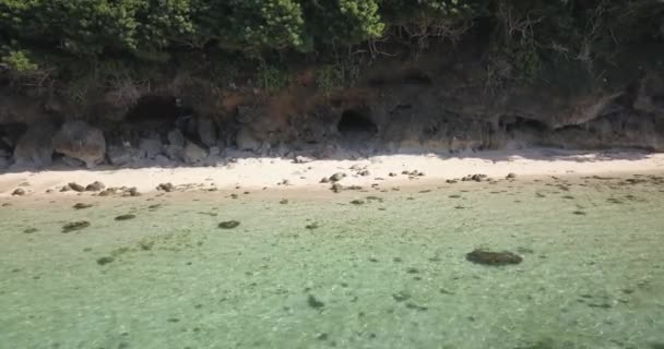 Vista aérea de la playa Nyang Nyang — Vídeos de Stock