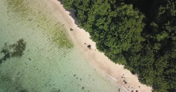 宁宁海滩的空中景观 — 图库视频影像