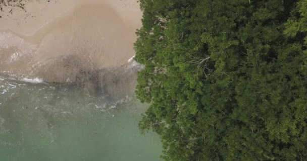 Légi kilátás Nyang Nyang strand — Stock videók