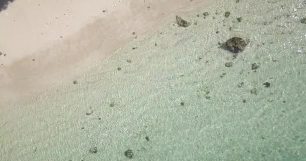 Вид с воздуха на пляж Карма — стоковое видео
