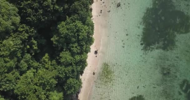 Vista aérea da praia do Karma — Vídeo de Stock